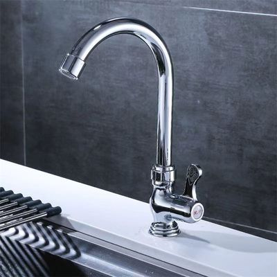 304 de acero inoxidable grifo del fregadero de la cocina grifo único frío universal giratorio caliente y frío