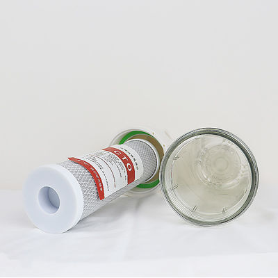Conexión Qiuck de 10 pulgadas Casas de filtro transparentes para filtración de agua comercial