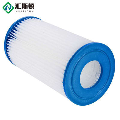 PP azul blanco 10 * 4.5 pulgadas de alto flujo por encima del suelo Sistema de filtro de cartuchos de piscina