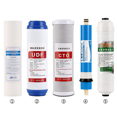 Cartucho de filtro de bloque de carbono comprimido para purificación de agua