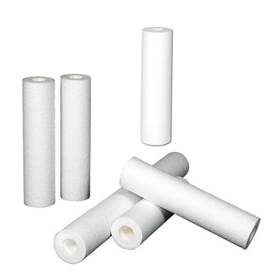 Filtro de cilindro Tipo 10 20 30 40 Pulgadas Filtro de agua soplada por fusión para reemplazo de agua de pozo