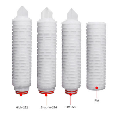 Filtración Cartucho de filtro plissado de 20 pulgadas 0.2 micras para una amplia gama de aplicaciones