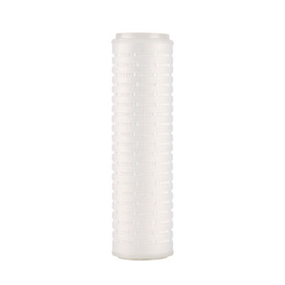 0.1/0.22/0.45/0.5 Micrón Cartucho de filtro de pliegue microporous 10 pulgadas 20 pulgadas 40 pulgadas