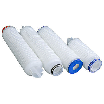 0.22 Cartucho de filtro de membrana de PTFE hidrofóbico de micrones para líquidos de alta causticidad