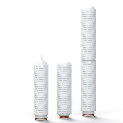 0.22 Cartucho de filtro de membrana de PTFE hidrofóbico de micrones para líquidos de alta causticidad