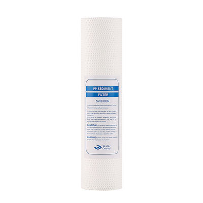 Cartucho de filtro de agua de polipropileno plissado de 10 pulgadas ideal para filtración doméstica