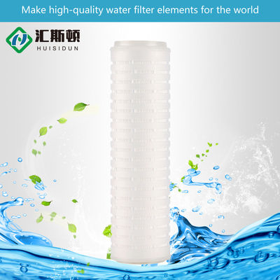 Industria química Cartucho de filtro plissado micro poroso para el sistema de purificación de agua