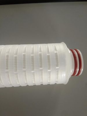 Cartucho de filtro plissado PES de 20 pulgadas para el sistema de purificación de agua de toda la casa 1um 5um