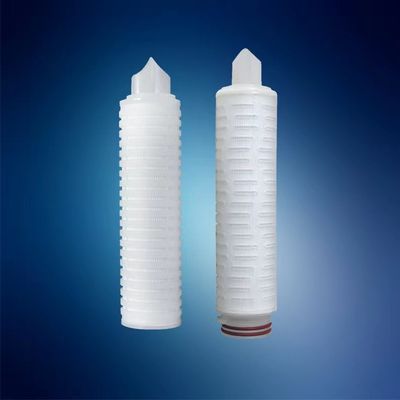 Cartucho de filtro plissado PES de 20 pulgadas para el sistema de purificación de agua de toda la casa 1um 5um