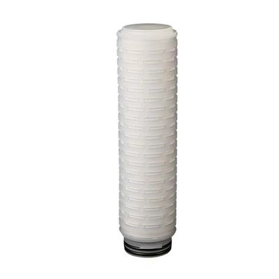 Cartucho de filtro plissado PES de 20 pulgadas para el sistema de purificación de agua de toda la casa 1um 5um