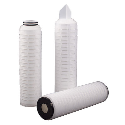 Cartucho de filtro plissado PES de 20 pulgadas para el sistema de purificación de agua de toda la casa 1um 5um
