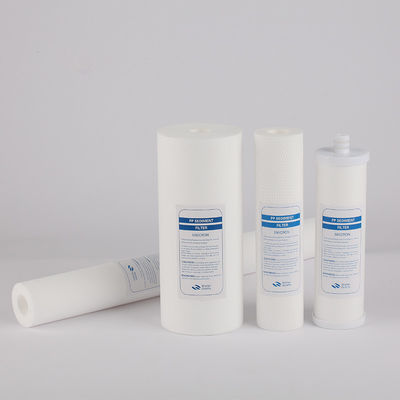 Sistema de filtro de agua industrial 10 20 30 40 pulgadas filtros de PP cartuchos con logotipo personalizado