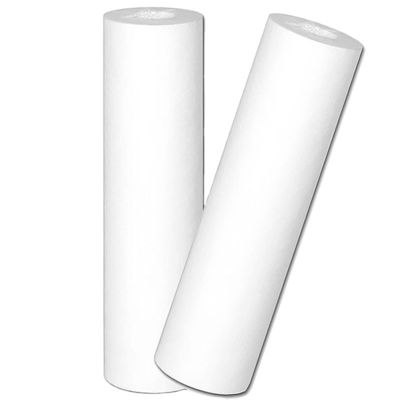 Flujo de filtración grande 10 pulgadas 20 pulgadas 1 micrón 5 micrones PP cartuchos de filtro soplado fundido
