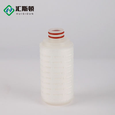 Filtros de membrana de 5 pulgadas Pes para filtración de vino 0.2 micrones PP cartuchos de filtro plissado