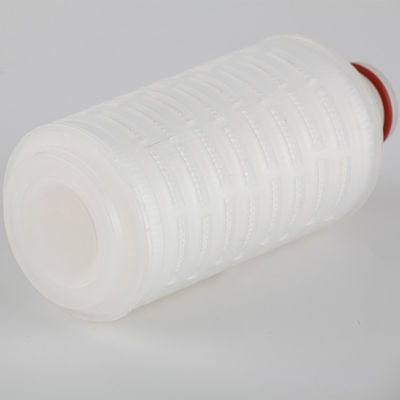 Filtros de membrana de 5 pulgadas Pes para filtración de vino 0.2 micrones PP cartuchos de filtro plissado