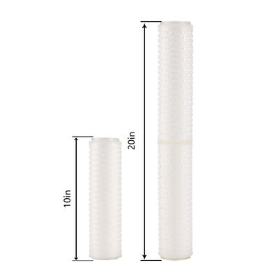 Cartucho de filtro de vino plissado microporous de 20 pulgadas PP para procesamiento de alimentos y bebidas