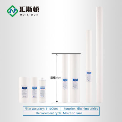 Cartucho de filtro de alto flujo de 20 pulgadas 4.5 Pp para el sistema de tratamiento de agua a precios competitivos