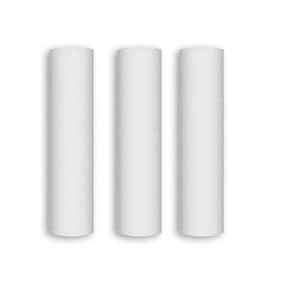 Cartucho de filtro de polipropileno blanco de 10 pulgadas para tratamiento de agua doméstica 5 micras