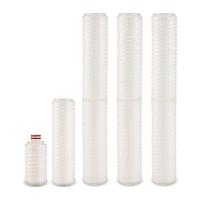 Elemento de filtro plissado microporoso de 20 pulgadas y 30 pulgadas para la industria petroquímica industrial
