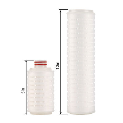 0.22 Cartucho de filtro hidrofóbico micropleado para microfiltros de bebidas cerveceras