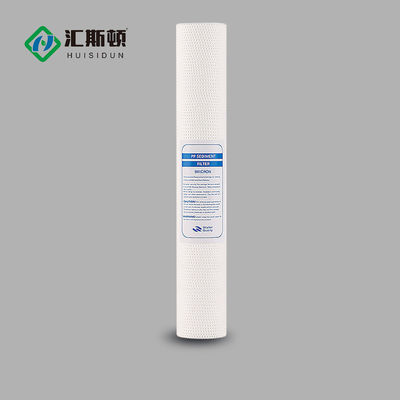 Cartucho de filtro de sedimentos de agua PP de 20 pulgadas y 5 micras para filtración de agua de toda la casa