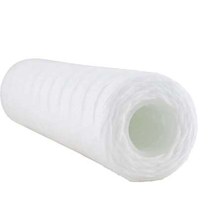 Cartucho de filtro de heridas de fibra de vidrio de 10 20 30 40 pulgadas para filtración de agua de sedimentos