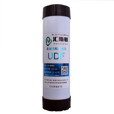 Filtro de carbono preactivado UDF de 10 pulgadas para la eliminación de olores en soluciones de tratamiento de agua