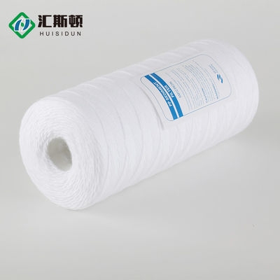 10" de polipropileno de algodón con hilo de bobina de filtro elemento 1 micrón para la limpieza de agua