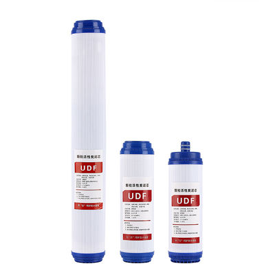10 pulgadas 20 pulgadas 3 etapas UDF granulado elemento de filtro de carbono activado para el sistema de ósmosis inversa