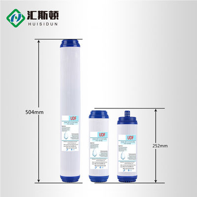 Cartucho de filtro de agua de carbón activado granular de 20 pulgadas UDF/GAC para prefiltración doméstica