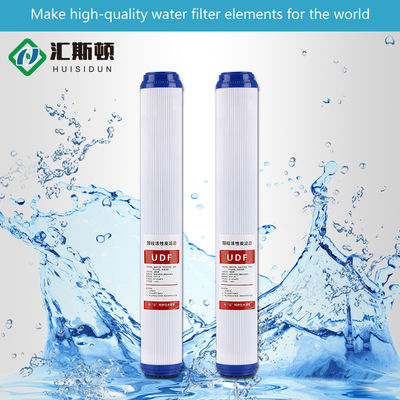 Cartucho de filtro de carbono activado granular UDF de 20 * 2,5 pulgadas para una presión de agua óptima