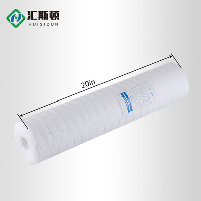 Jumbo 10 20 pulgadas PP sedimento de cuerda de herida cartucho de agua para la filtración de seguridad de bebidas RO