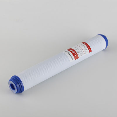 Núcleo de filtro de carbono activado de 20 pulgadas UDF con cáscara de coco para purificador de agua comercial