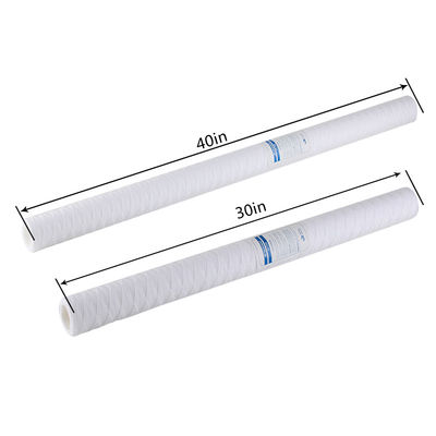 Cartucho de filtro de agua de herida de cuerda para filtración de profundidad de hilo de PP en sistema de 10 20 pulgadas