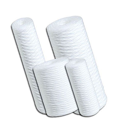 Cartucho de filtro de sedimentos de fibra de vidrio para filtración microelectrónica de 20 pulgadas