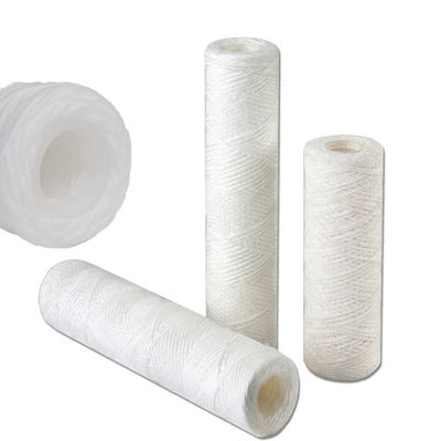 Cartucho de filtro de heridas de cuerda de 10 pulgadas y 5 micras PP para prefiltración de agua potable
