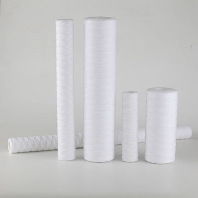 Cartucho de filtro de heridas de alambre para tratamiento químico de agua Filtración de óxido longitud 30 pulgadas