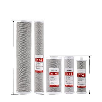 Cartucho de filtro de carbono preactivado CTO Material de cáscara azul blanco Polypropileno de grado alimenticio