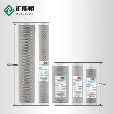 Cartucho de filtro de carbono CTO para ósmosis inversa de 10 pulgadas de carbón activado comprimido