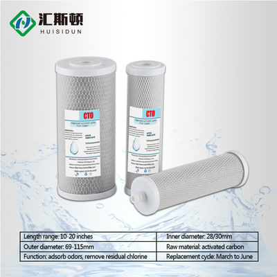Cartucho de filtro de carbono para filtro de agua recargable