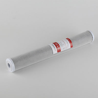Cartucho de filtro de agua de bloque de carbono activado de 10 pulgadas 20 pulgadas 1 micrón para prefiltración de agua