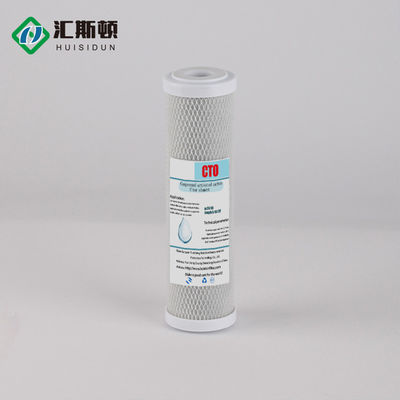 Fuente 10 pulgadas de purificador de agua Comprimido Cto Carbon Rod Filter Element para L 20in*2.5