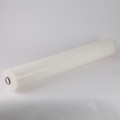 40 pulgadas 0.1 micrones de gran flujo elemento de filtro de agua plissado para filtración industrial