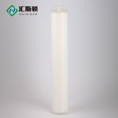 40 pulgadas 0.1 micrones de gran flujo elemento de filtro de agua plissado para filtración industrial