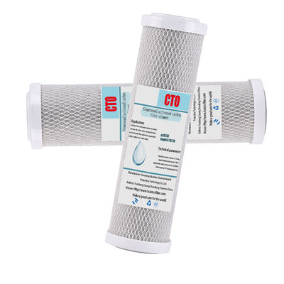 Cartucho de filtro de bloque de carbono activado de 10 pulgadas para la eliminación efectiva
