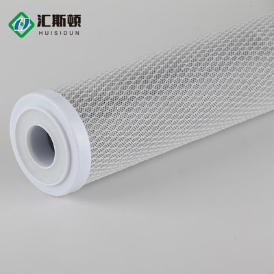 Filtro de carbono de bloque activado comprimido de 10 pulgadas para purificador de agua universal de tres niveles