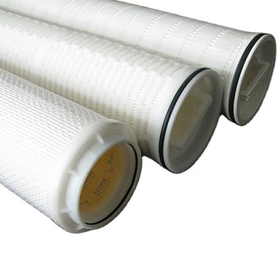 Cartucho de filtro pliado de alto flujo de 20 pulgadas y 40 pulgadas para alimentos y bebidas, excepto para el tratamiento de aguas residuales oxidadas