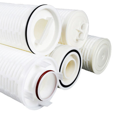 Cartucho de filtro pliado de alto flujo de 20 pulgadas y 40 pulgadas para alimentos y bebidas, excepto para el tratamiento de aguas residuales oxidadas