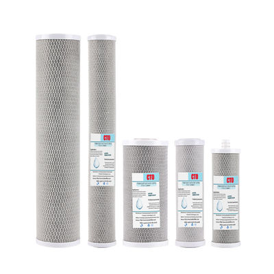 Adsorción alta 10 pulgadas 20 pulgadas Concha de coco Bloque activado de carbono Purificador de agua 220V