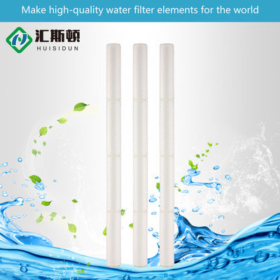 40 pulgadas 0.1um 0.22um 0.45um PES PP cartuchos de filtro plissado para agua del grifo municipal